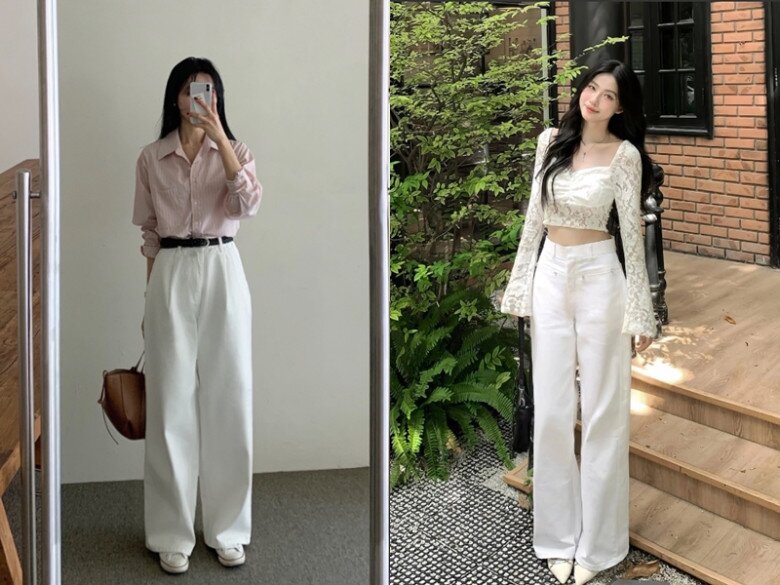 Vì sao phụ nữ 30+ nhất định phải có 1 chiếc quần trắng? 3 nên – 3 không khi diện quần trắng để không bị “phản chủ” - 7