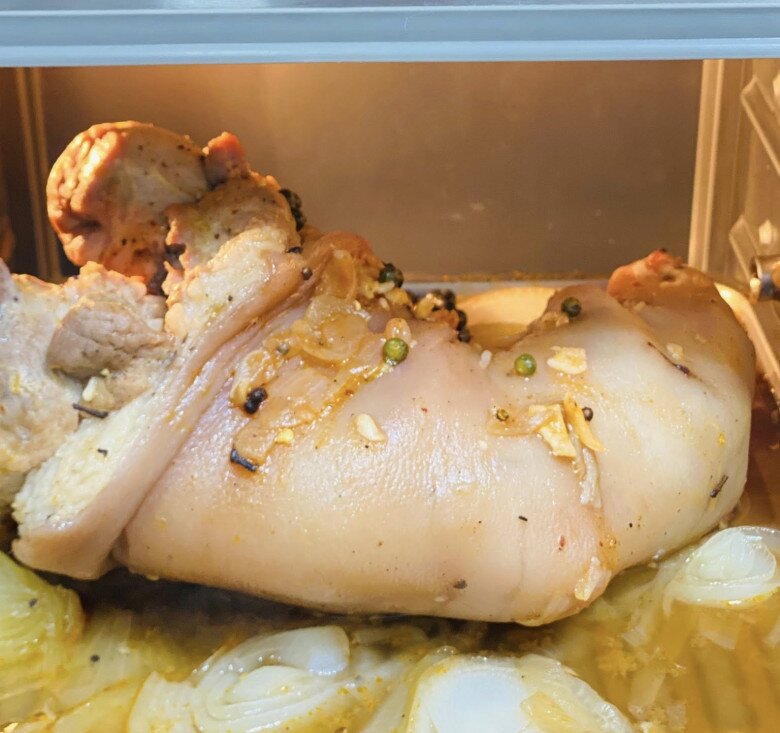 Chân giò không luộc nữa, đem hấp mắm nhĩ giữ độ ngọt tự nhiên, thơm nức mũi - 6