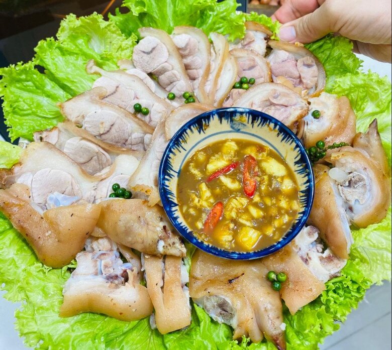 Chân giò không luộc nữa, đem hấp mắm nhĩ giữ độ ngọt tự nhiên, thơm nức mũi - 8