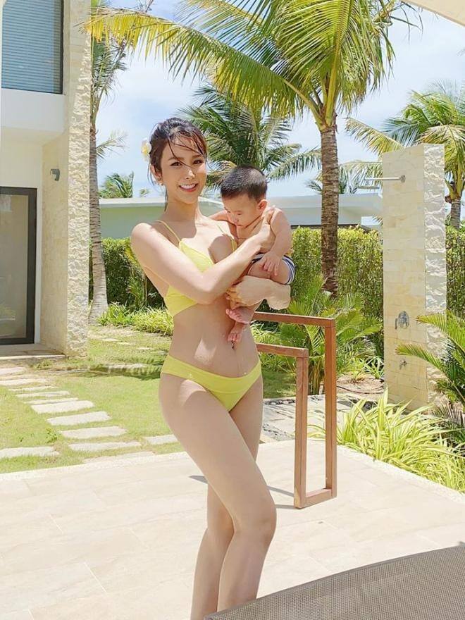 BST bikini nhỏ xíu &#34;chặt đẹp&#34; hội chị em độc thân của mẹ bỉm Diệp Lâm Anh, bốc lửa thế này thảo nào &#34;trai trẻ&#34; mê tít - 5