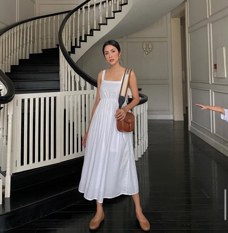 Mặc đẹp đón hè chuẩn style &#34;phu nhân hào môn&#34; Hà Tăng - Mát rượi mà vẫn thanh lịch - 9