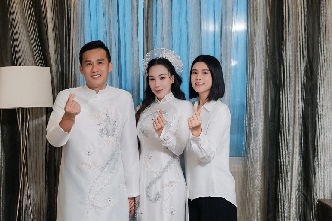 Cùng sinh năm 1980, Hồ Quỳnh Hương 45 tuổi mới lấy chồng, BTV Hoài Anh có cuộc hôn nhân “kỳ lạ” - 3