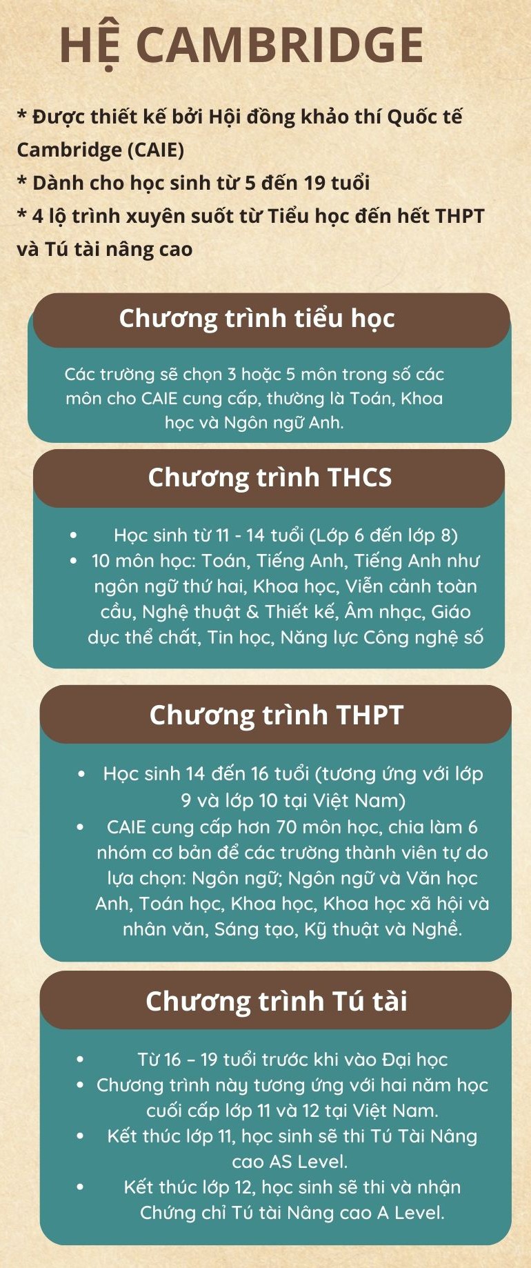 Hệ Cambridge ở trường công và các trường quốc tế: Những trường đại học nào ở Việt Nam chấp nhận chứng chỉ A Level? - 1
