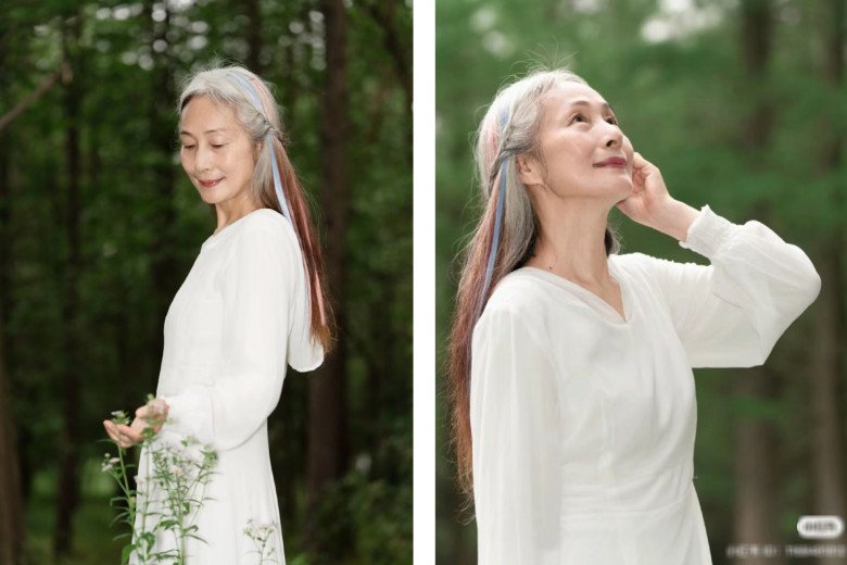 &#34;Cụ bà&#34; 68 tuổi tóc bạc phơ vẫn giữ đam mê như gái trẻ, khi xanh khi hồng &#34;chất chơi&#34; - 8