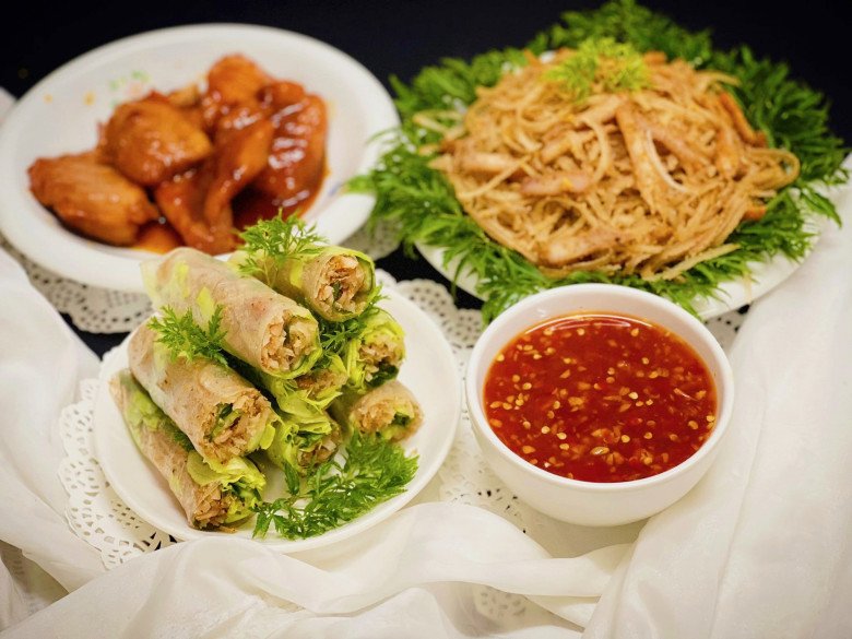 9X gợi ý cách làm món bì thịt khìa trộn thính cực ngon, ông xã nhậu thử mê luôn - 11