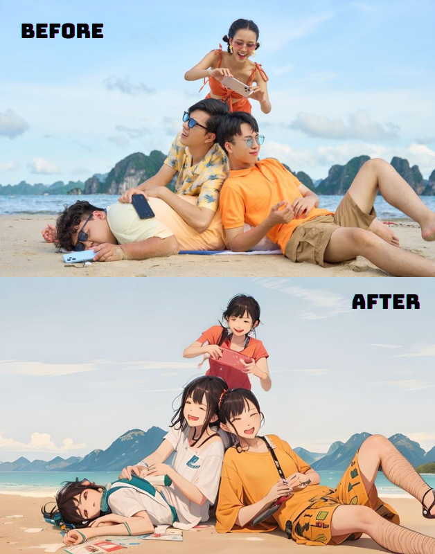 3 bước đơn giản để tạo ra một bức ảnh phong cách anime thời thượng, bắt kịp xu hướng chỉnh ảnh mới - 1