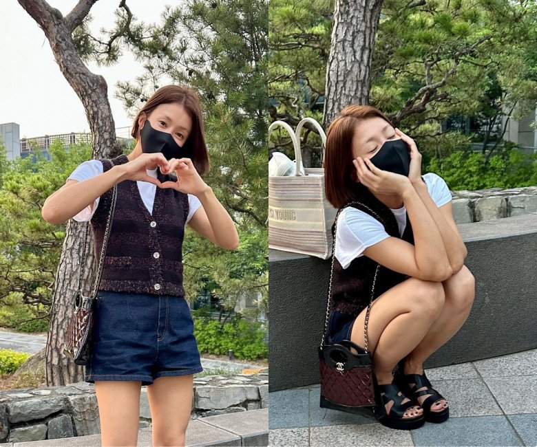 3 combo thời trang thu - đông phụ nữ Hàn rất yêu: Len dệt kim, áo gi-lê và quần bò treo lên ngôi - 4
