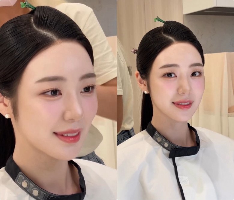Xu hướng trang điểm cô dâu Hàn Quốc cuối năm 2023: Nền nhẹ như sương, tóc búi như tiếp viên hàng không - 7