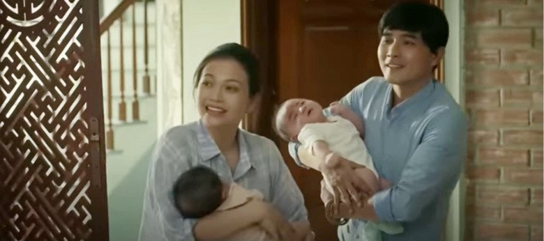 Kỷ lục diễn viên ít tuổi nhất VTV: Cặp song sinh &#34;con&#34; Kiều Anh đáng yêu chẳng kém cu Bon &#34;Về Nhà Đi Con&#34; - 2