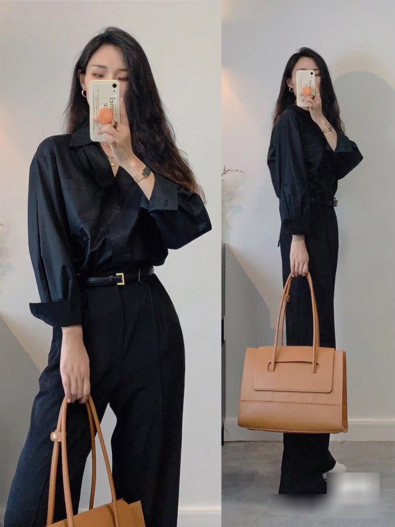 Áo sơ mi là món đồ must-have mùa thu, biết cách xắn tay áo chuẩn, phụ nữ đi làm thêm toả sáng - 4