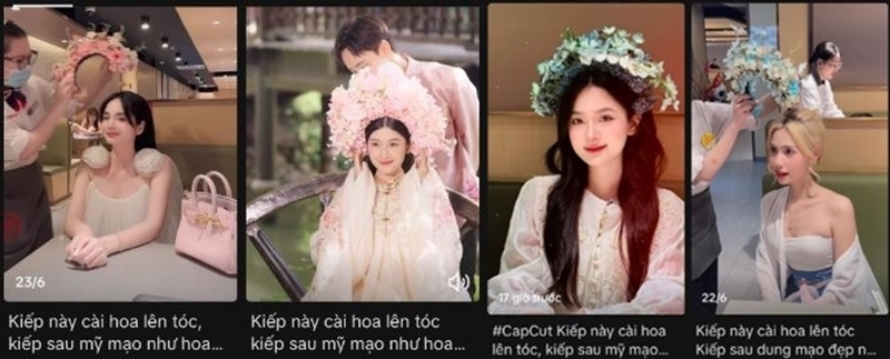 Cộng đồng mạng đua nhau đu trend “kiếp này cài hoa lên tóc”, flex trọn vẹn nhan sắc mỹ miều như hoa - 1