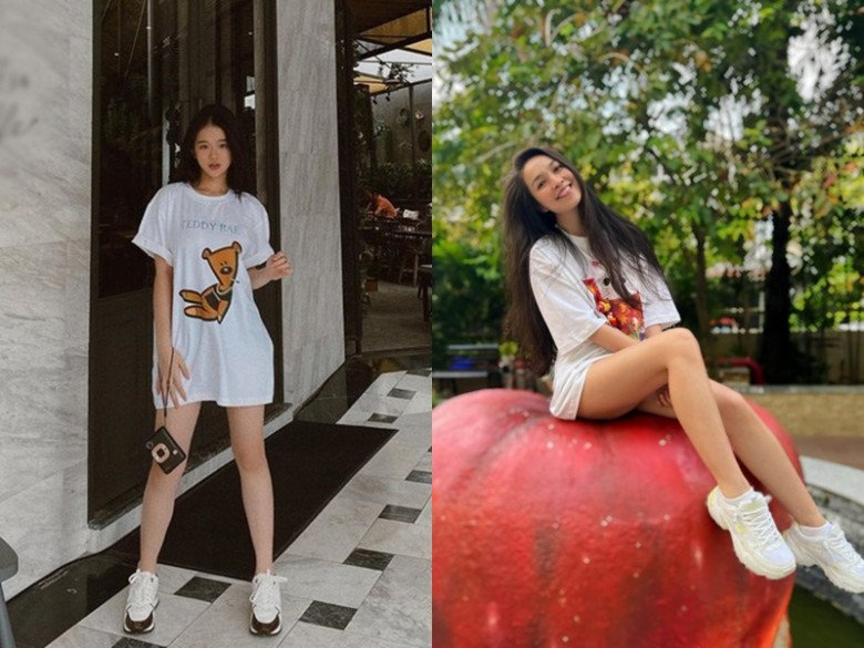 Tại sao người sành mặc luôn mua áo phông lớn hơn 1 size? Bí quyết giúp chị em &#34;thu gọn&#34; vóc dáng là đây! - 9