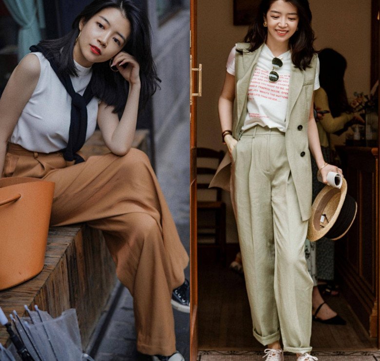 Mặc áo gì với quần ống rộng? Chị em công sở sành ăn mặc chỉ cần duy nhất một kiểu áo, mặc đẹp 365 ngày - 4