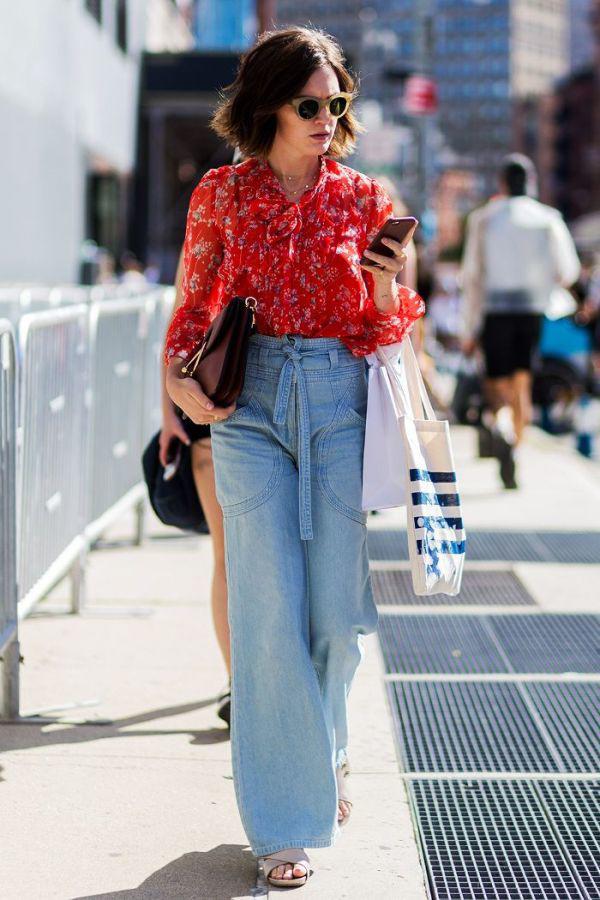 Mặc áo gì với quần ống rộng? Chị em công sở sành ăn mặc chỉ cần duy nhất một kiểu áo, mặc đẹp 365 ngày - 11