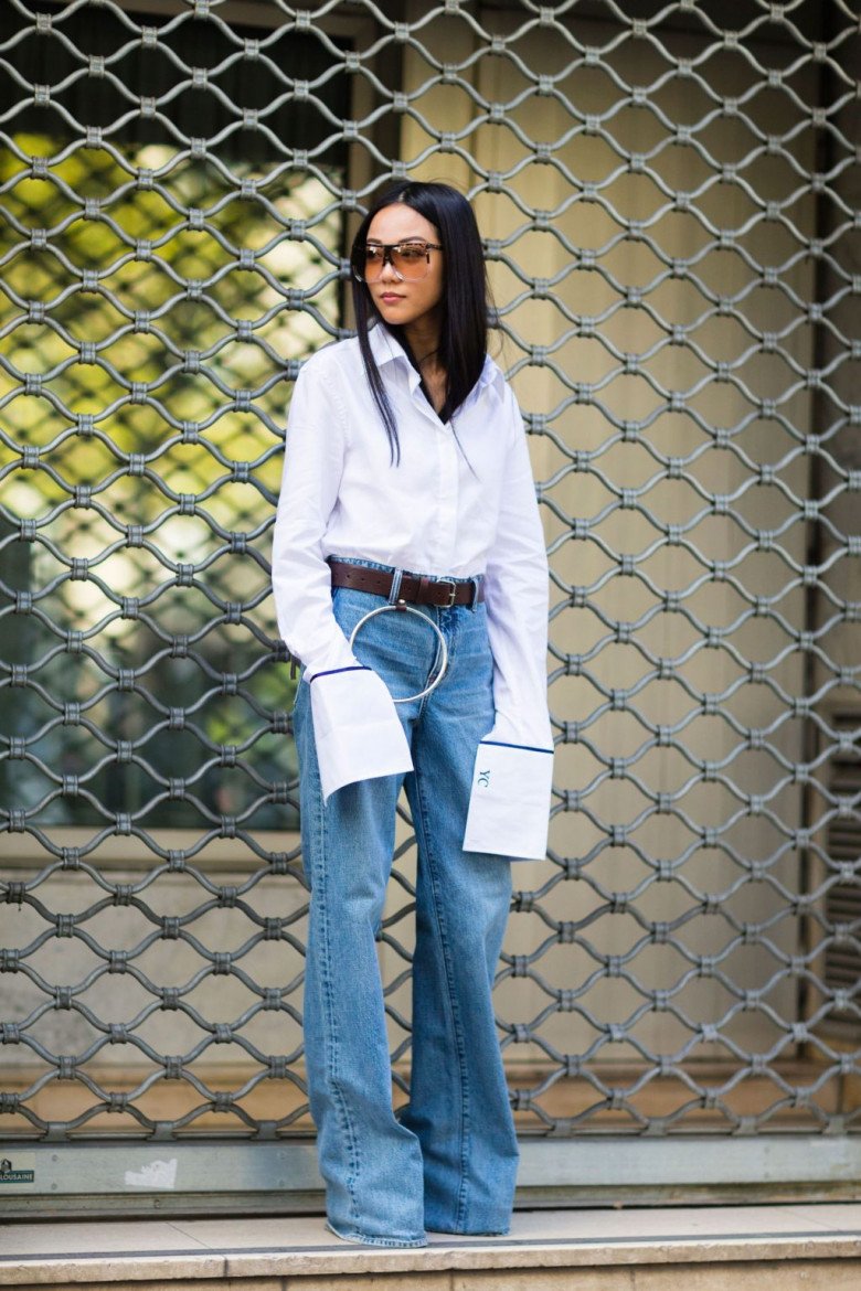 Mặc áo gì với quần ống rộng? Chị em công sở sành ăn mặc chỉ cần duy nhất một kiểu áo, mặc đẹp 365 ngày - 10