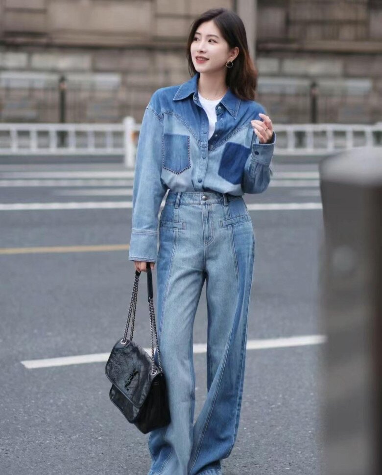 Mặc quần gì với áo khoác denim đẹp nhất? Kết hợp với 10 kiểu này giúp nàng tôn dáng lại hợp thời trang - 6