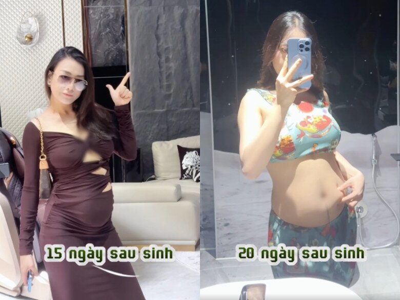 &#34;Trốn chồng&#34; đi sự kiện, Phương Oanh lộ dáng thật khó tin, chỉ xoay tấm lưng là biết tình trạng sau sinh - 8