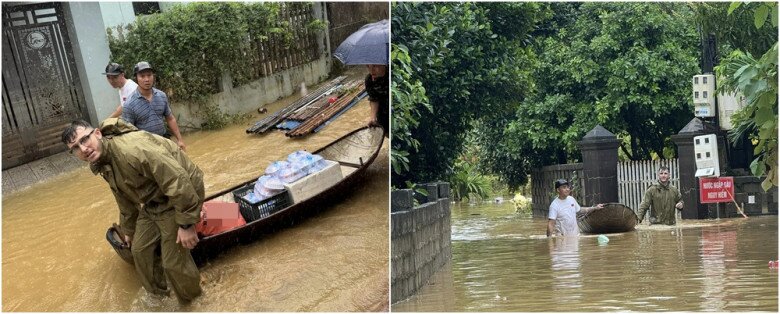 Chàng rể Tây nịnh mẹ vợ cực khéo, không ngại dầm mình trong nước lũ cùng vợ đi cứu trợ - 2