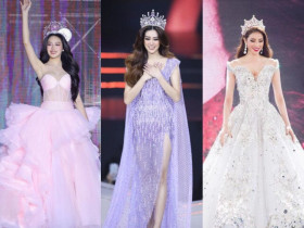 Từ chân trần đến dạ hội lấp lánh: 7 chiếc váy final walk của hoa hậu Việt khiến dân tình nhớ mãi