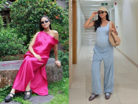 2 kiểu giày được H’Hen Niê "sủng" hết mực khi mang bầu, váy áo lượt là vẫn gắn với đôi dép "bác đánh cá"