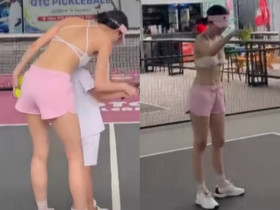 Ngọc Trinh đổi gu ăn mặc sau khi bị chỉ trích vì diện đồ hở bạo đi đánh pickleball