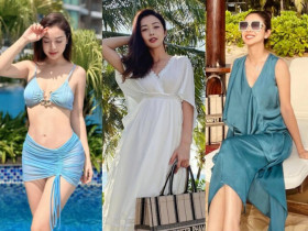 Gu thời trang đi biển của Hoa hậu bốn con Jennifer Phạm, luôn được khen tinh tế chỉ thông qua một chi tiết nhỏ