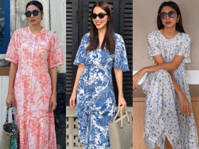 Xuống phố sáng thứ 7 với váy hoa sặc sỡ như Tăng Thanh Hà, mặc sao để trông điệu đà mà không sến