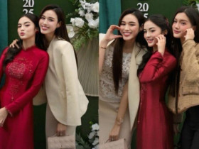 Hai cô bạn thân nhất của Đỗ Thị Hà, không có vương miện nhưng nhan sắc nổi bật không kém Hoa hậu