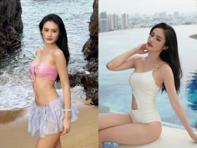Ý Nhi diện bikini chẳng khoe vòng 1 vẫn hút mắt người nhìn vì "vũ khí ngầm" trên cơ thể