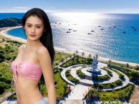 Check-in bãi tắm mà hoa hậu Ý Nhi vừa khoe dáng nóng bỏng, hóa ra là làng chài yên bình, choáng ngợp với khung cảnh đẹp tựa tranh vẽ