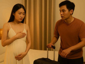 Đi công tác xa về nhớ vợ, vừa thay đồ ra tôi sững sờ nhìn vòng 1 khác lạ của cô ấy
