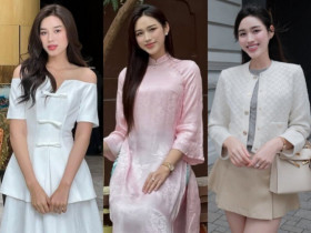 Đỗ Thị Hà thay đổi ngoạn mục từ nàng hậu rực rỡ đến "cô dâu hào môn" thanh lịch, chuẩn dâu nhà giàu