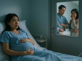 Đang nằm viện chờ sinh, tôi sững sờ khi nghe y tá thì thầm bên ngoài cửa phòng