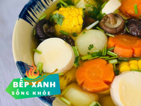 Đầu tháng, nấu canh nấm đậu hũ chay kiểu này cực thanh mát, thơm ngon