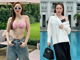 Nữ ca sĩ lấy đại gia hơn chục tuổi: Là mẹ bỉm vẫn mê mặc xuyên thấu khoe dáng căng tràn, tủ đồ hiệu nhìn thôi cũng "ngộp"