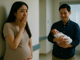 Chồng báo đi vắng mấy ngày, tôi vào viện thăm bạn thân thì thấy anh đang bế đứa trẻ vừa sinh