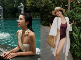 Cháu dâu NSƯT Chí Trung gây thương nhớ với loạt ảnh diện bikini khoe vòng 1 "tràn viền"