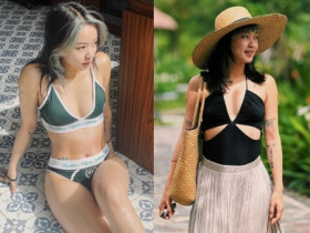 Hot girl Mi Vân một thời là "crush quốc dân" vì quá xinh, giờ 37 tuổi làm 2 con toàn mặc cắt xẻ khoe đường cong chữ S đẹp mê hồn