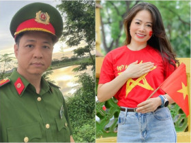 Cặp đôi bí thư - công an xã trên phim giờ vàng ngoài đời đều mang hàm Trung tá, tình duyên muộn màng nhưng cực hạnh phúc