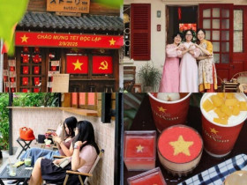 6 quán cafe rực rỡ cờ hoa dịp Quốc khánh 2/9: Lưu lại ngay để tranh thủ "check-in" trước khi đông nghịt khách!