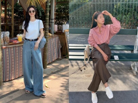 Sắp sang thu, chị em phối 4 kiểu áo này với quần ống rộng đơn giản mà thời trang hơn khối đồ hiệu