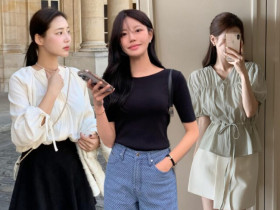 Bỏ ngay áo sơ mi nhàm chán, phụ nữ Hàn đi làm toàn diện 4 kiểu áo này: Nhìn vừa xinh lại vừa sang