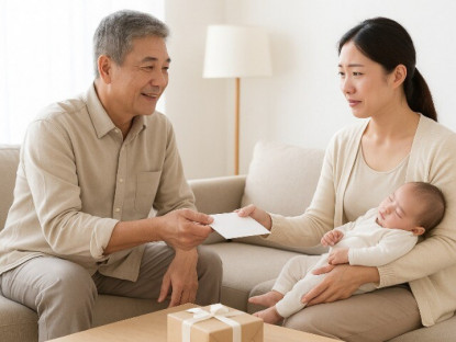 Bố chồng lên thăm con dâu mới sinh, món quà ông để lại khiến tôi rơi nước mắt