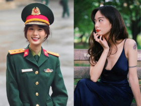 Hot girl quân nhân xinh như thiên thần, từng hát bè cho ca sĩ Phương Thanh, chuộng mặc gợi cảm khoe dáng chữ S