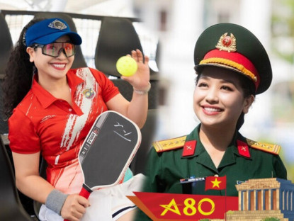 Nhan sắc đời thường trẻ trung của "nữ tướng sân cỏ" mang hàm Đại tá làm Tổng đạo diễn khối nghi trượng A80