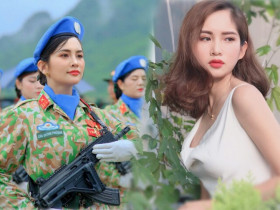 Nữ chiến sĩ bảo vệ Quân kỳ "flex" nhà 3 đời tham gia diễu binh: Nhan sắc ngoài đời quyến rũ khó cưỡng