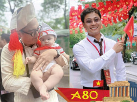 2 nam thần VTV nổi bật tham gia nhiệm vụ A80: Người khoe "con" bụ bẫm, người được fan nữ vây quanh xin chụp hình