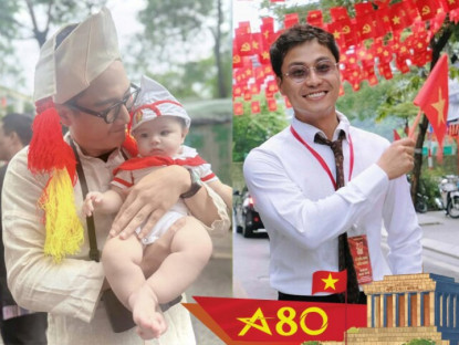 2 nam thần VTV nổi bật tham gia nhiệm vụ A80: Người khoe "con" bụ bẫm, người được fan nữ vây quanh xin chụp hình