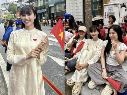 Người đẹp được khen xinh nhất nhì "khối vỉa hè" xem diễu binh: Lấy chồng cao 1m84, được bố mẹ chồng yêu chiều