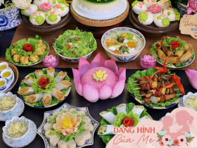 Mẹ đảm gợi ý mâm cỗ chay cúng Rằm tháng 7 - Lễ Vu Lan vừa ngon lại đẹp mắt
